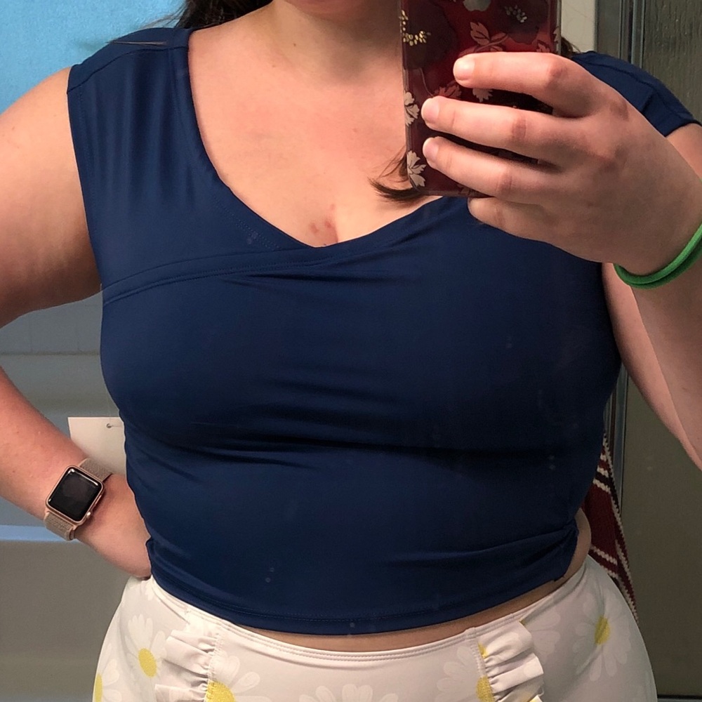 NWT Kortni Jeane off the shoulder true blue - Picture 6 of 6